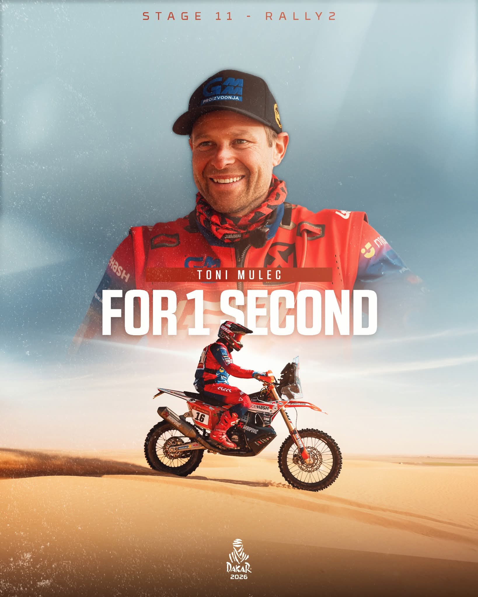 내 친구 토니 뮬릭 TONI MULEC 선수가 다카르에서 선전 하고 있습니다.