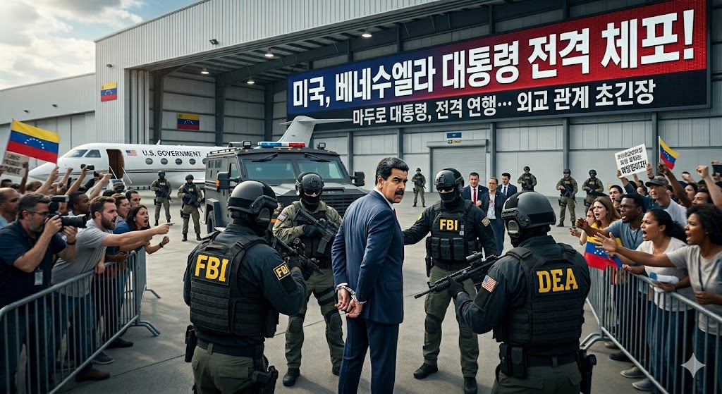 미국이 베네수엘라의 니콜라스 마두로 대통령을 체포