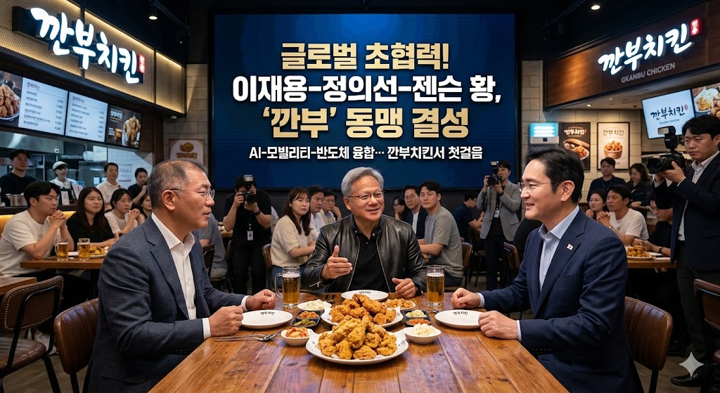 이재용,정의선,젠슨 황 깐부 회동으로 GPU 26만장확보