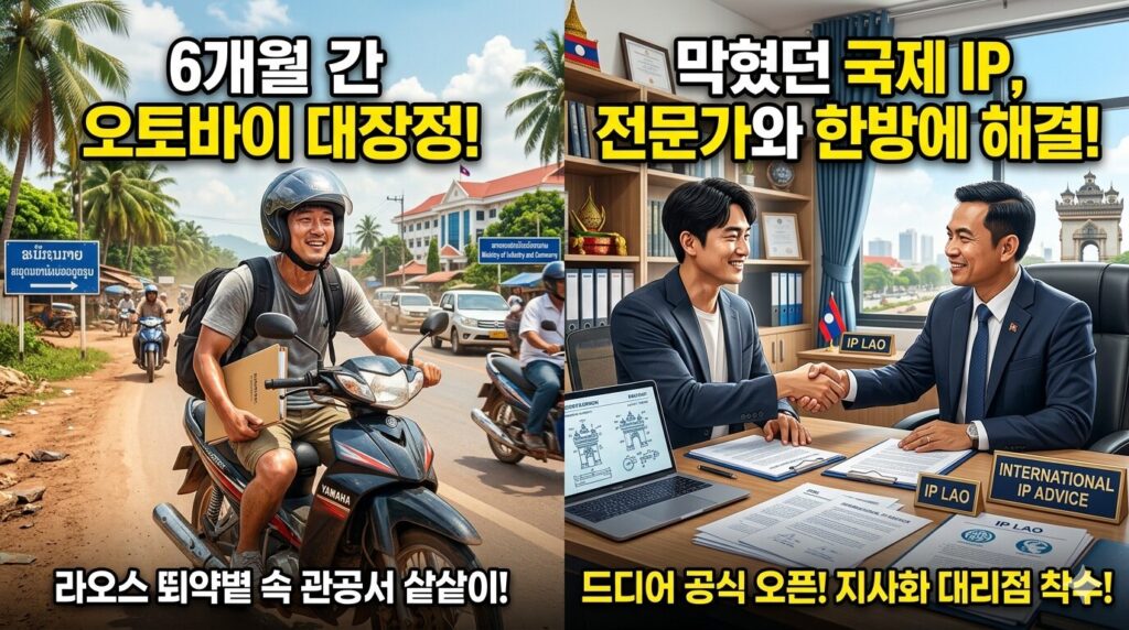 라오스 특허청에 출원을 하다.