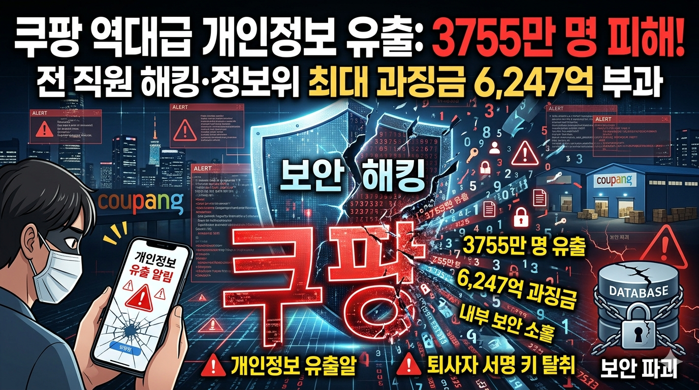 ‘3755만명 개인정보 유출’ 쿠팡 해킹사건